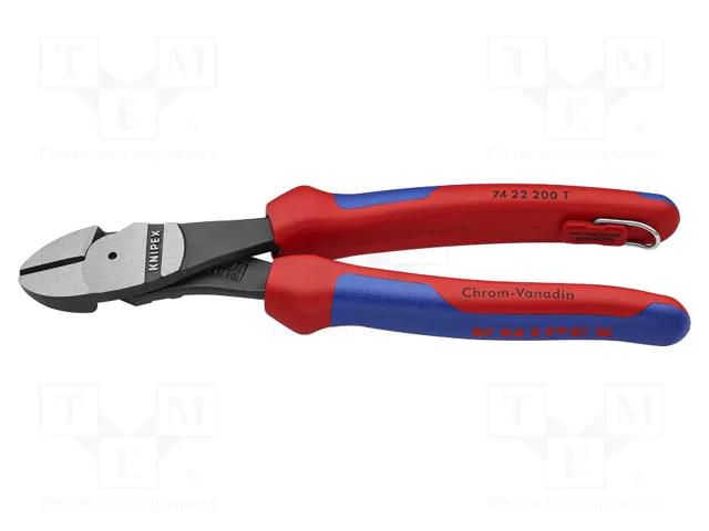 Pliers; side,cutting; for working at height; 200mm KNIPEX KNP.7422200T