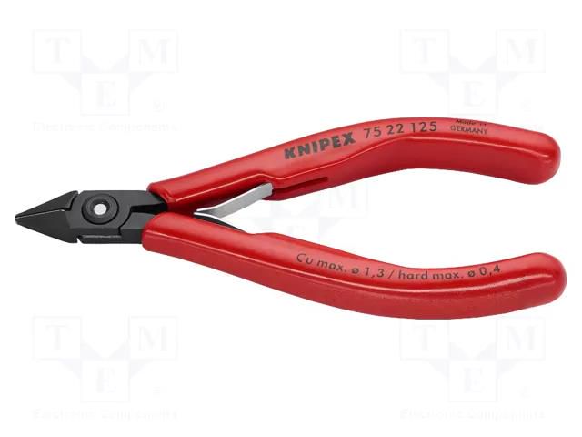 Pliers; side,cutting,precision; 125mm KNIPEX KNP.7522125