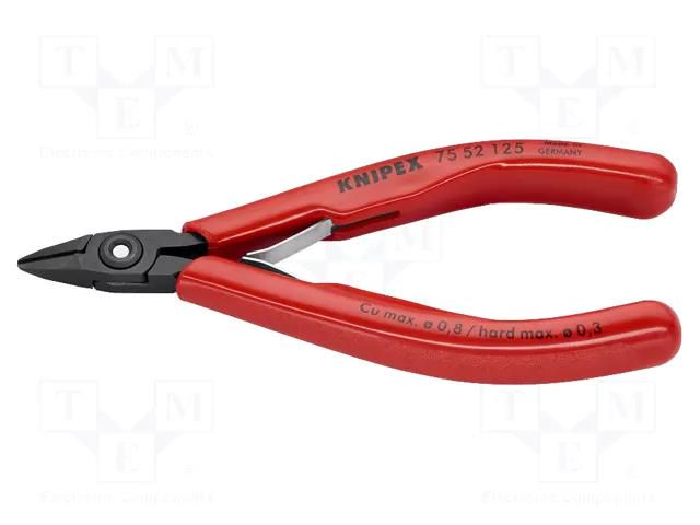 Pliers; side,cutting,precision; 125mm KNIPEX KNP.7552125