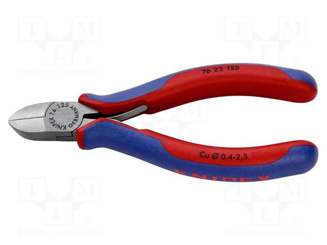 Pliers; side,cutting,precision; 125mm KNIPEX KNP.7622125