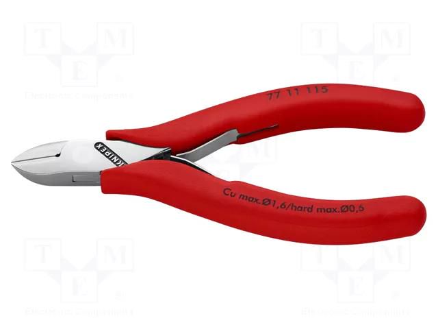 Pliers; side,cutting,precision; 115mm KNIPEX KNP.7711115