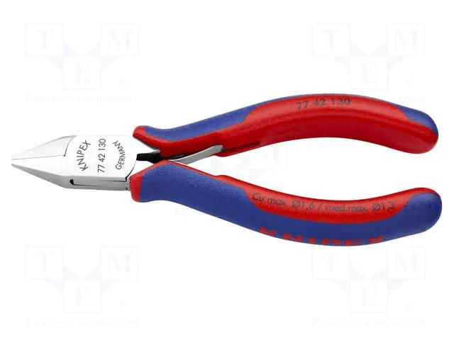 Pliers; side,cutting,precision; 130mm KNIPEX KNP.7742130