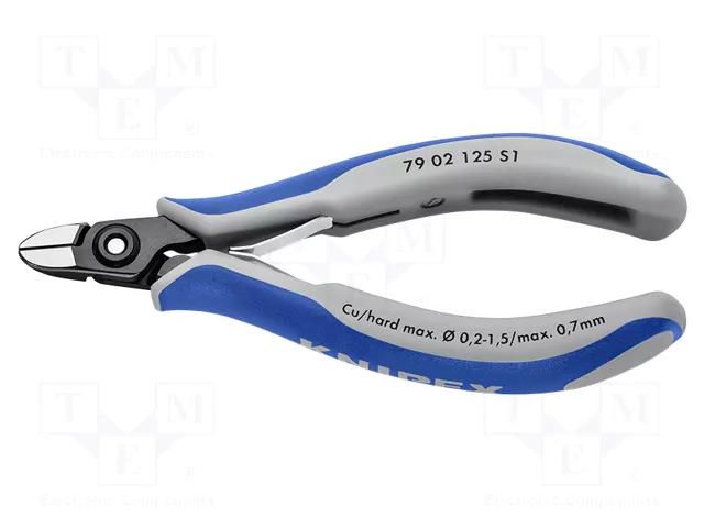 Pliers; side,cutting,precision; 125mm KNIPEX KNP.7902125S1