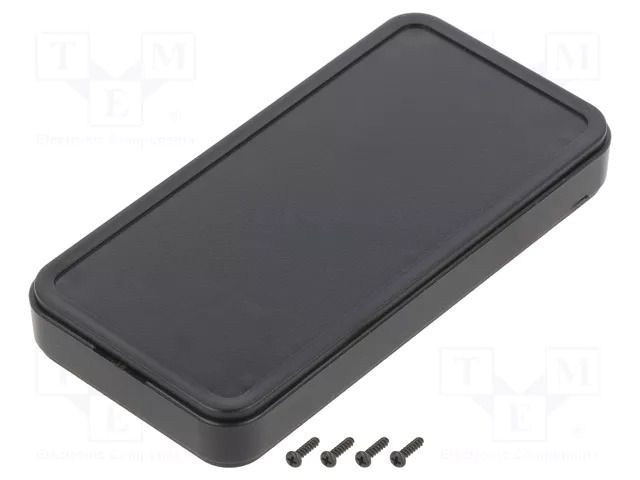 Enclosure: multipurpose; X: 45mm; Y: 90mm; Z: 12mm; CS; ABS; black TAKACHI TKC-CS90N-B