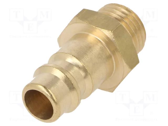 Thread plug-in EURO; nipple; brass; Ext.thread: 1/4" METABO MTB.7803009117