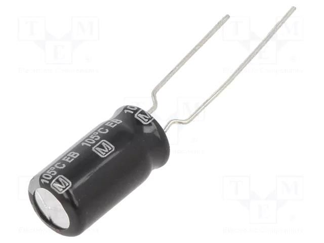 Capacitor: electrolytic; THT; 220uF; 35VDC; Ø8x15mm; Pitch: 5mm PANASONIC EEUEB1V221B