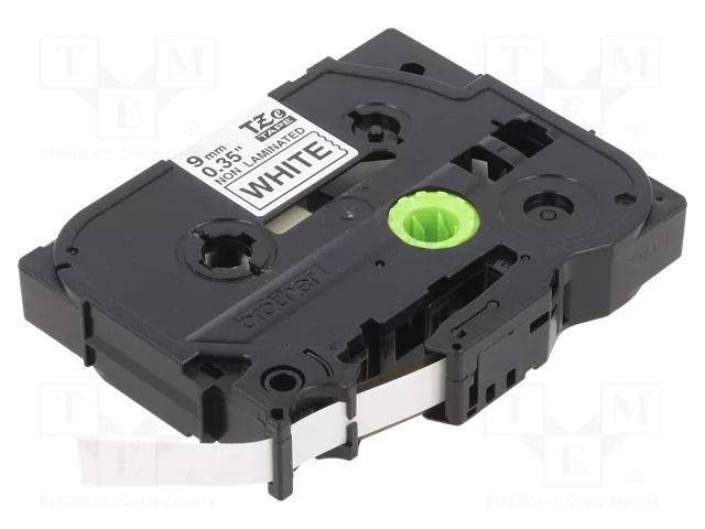 Tape; 9mm; 8m; white; Character colour: black; non laminated,glued BROTHER BR-TZEN221