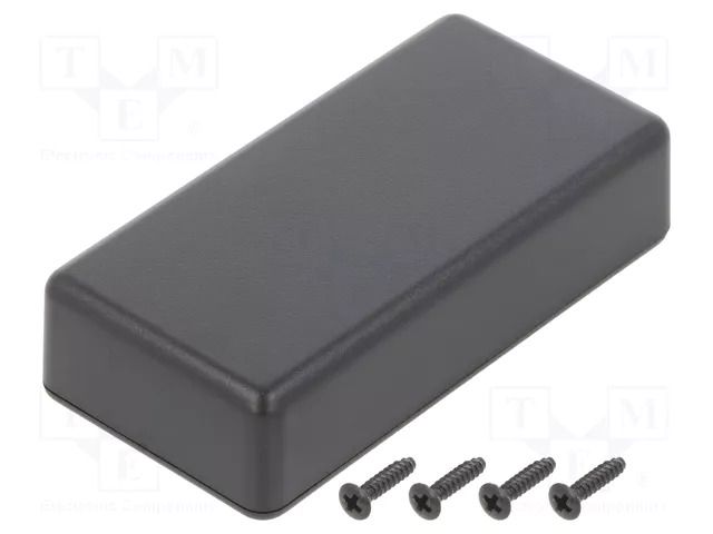 Enclosure: multipurpose; X: 35mm; Y: 80.3mm; Z: 20mm; TW; ABS; black TAKACHI TKC-TW4-2-8B