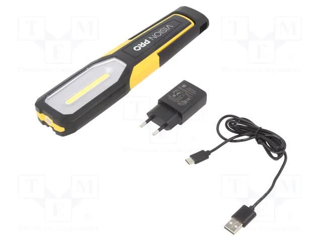 Lamp: working; 250x50x25mm; Light source: COB; 70lm,500lm; magnet ELTA EB8257