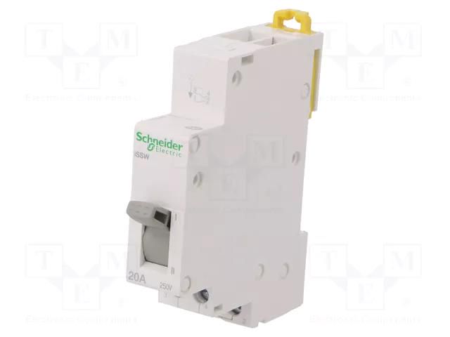 Module: pushbutton switch; 250VAC; 20A; IP20; Button marking: O-I SCHNEIDER ELECTRIC A9E18072