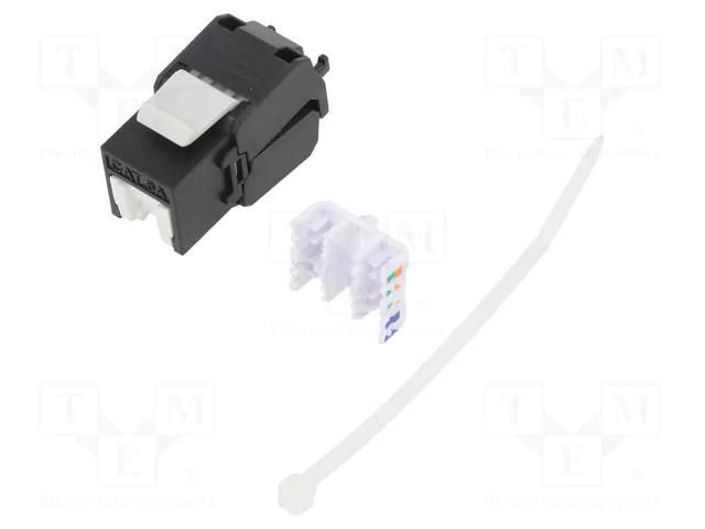 Connector: RJ45; socket; PIN: 8; Cat: 6a; shielded,Keystone,PoE LOGILINK LOG-NK3999