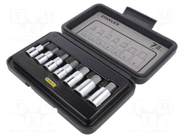 Wrench-set; hex key,socket spanner; 1/2"; 7pcs. STANLEY STL-1-89-099