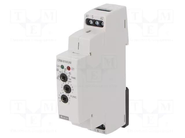 Timer; 0,1s÷10days; SPDT; 250VAC/16A; Usup: 12÷240VAC; 12÷240VDC ELKO EP CRM-91H/UNI