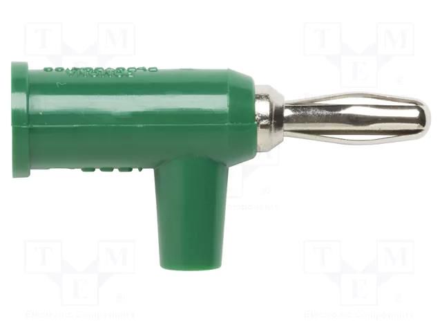 Connector: 4mm banana; plug; 15A; 60VDC; green; non-insulated POMONA POM-1825-5