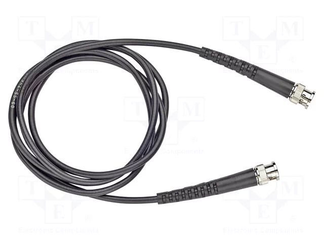 Test lead; 60VDC; 30VAC; BNC plug,both sides; Len: 0.61m; black POMONA POM-4964-SS-24
