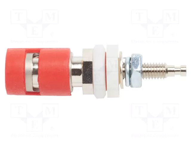 Laboratory clamp; red; 15A; 1.2kV; max.115°C POMONA POM-4995-2