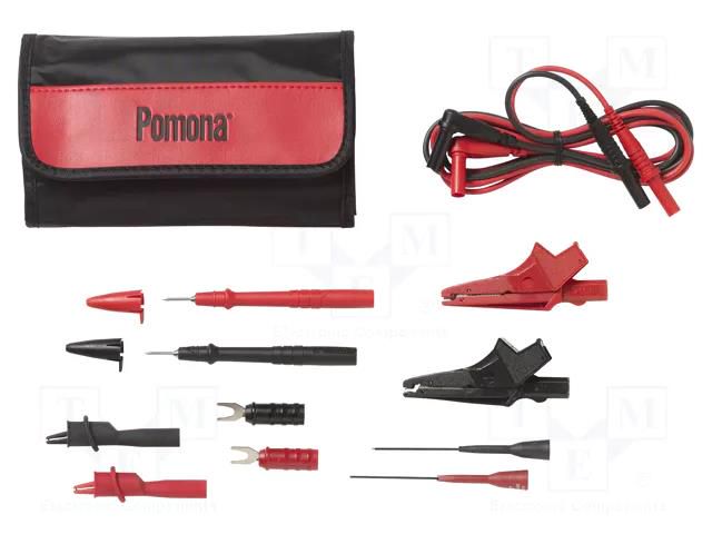 Test leads; black,red POMONA POM-5673B