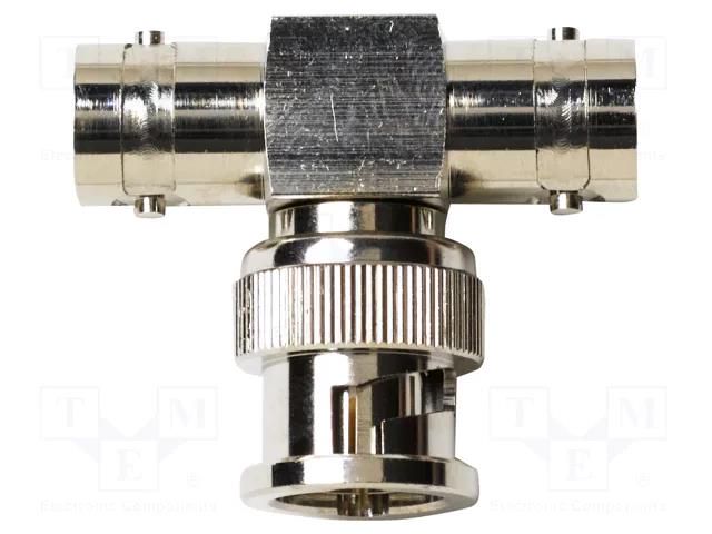 Connector: BNC; -65÷165°C; 75Ω; male,female x2; T POMONA POM-6739