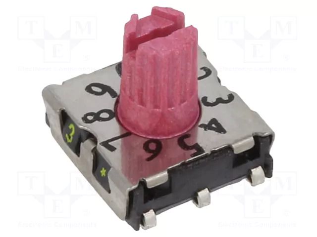 Encoding switch; DEC/BCD; Pos: 10; SMD; Rcont max: 80mΩ; 7x7x2.5mm PTR HARTMANN P25SMJ301H