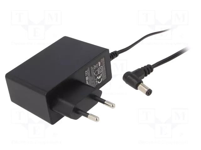 Power supply: switching; mains,plug-in; 12VDC; 2A; 24W; 87%; angled ESPE E2412W2E-2555-L