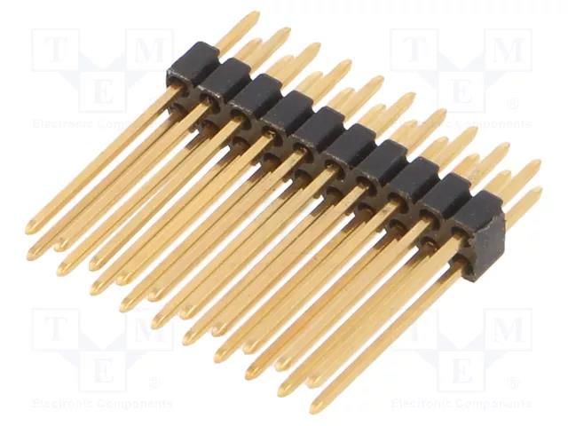 Connector: pin strips; pin header; male; PIN: 20; straight; THT FISCHER ELEKTRONIK SLVW4.080.20G
