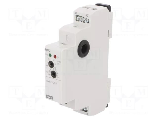 Current monitoring relay; AC current; 230VAC; PRI-52; SPDT; IP20 ELKO EP PRI-52