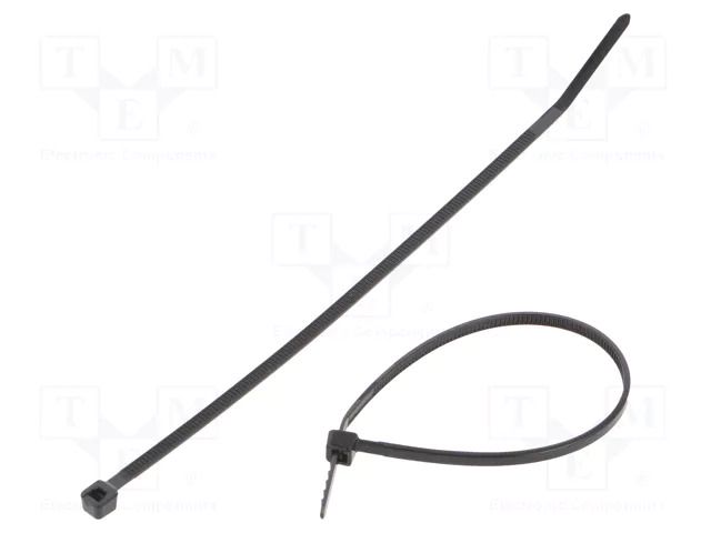 Cable tie; L: 142mm; W: 2.5mm; black; polyamide; 80N; Ømax: 32mm PANDUIT PLT1.5M-M30