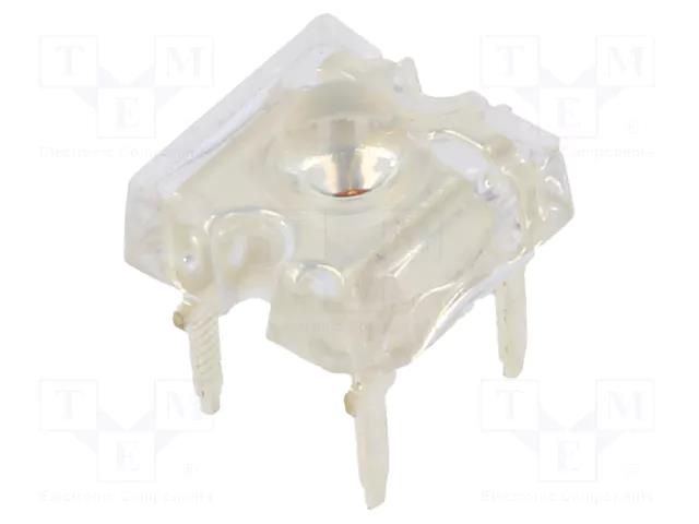 LED Super Flux; yellow; 7.62x7.62mm; 14400÷18000mcd; 40°; 70mA OPTOSUPPLY OS5YKAZ141P