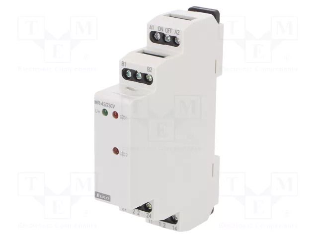 Relay: installation; bistable,impulse; DPDT; Uswitch: max.250VAC ELKO EP MR-42/230V