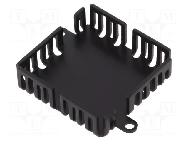 Heatsink: extruded; TO220; black; L: 44mm; W: 44mm; H: 1.5mm; anodized Advanced Thermal Solutions ATS-PCBT1098