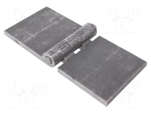 Hinge; Width: 220mm; steel; H: 100mm; without coating,for welding ELESA+GANTER GN1366ST220-100ABL