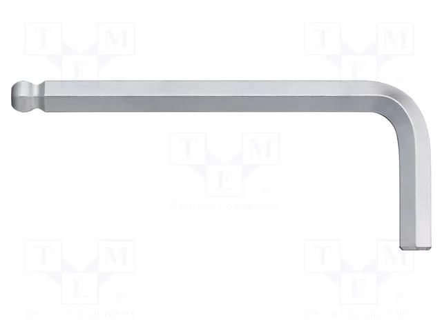 Wrench; hex key,spherical; HEX 2mm; Overall len: 51mm WIHA WIHA.40402