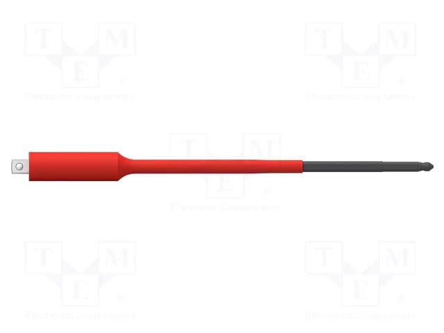 Adapter; insulated; TorqueVario®-S; Mounting: 1/4"; ElectricVario WIHA WIHA.43128