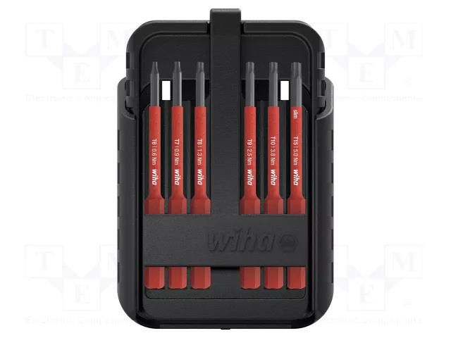 Kit: screwdriver bits; Torx®,Torx® PLUS; 1kVAC; 75mm; max.5.5Nm WIHA WIHA.43161