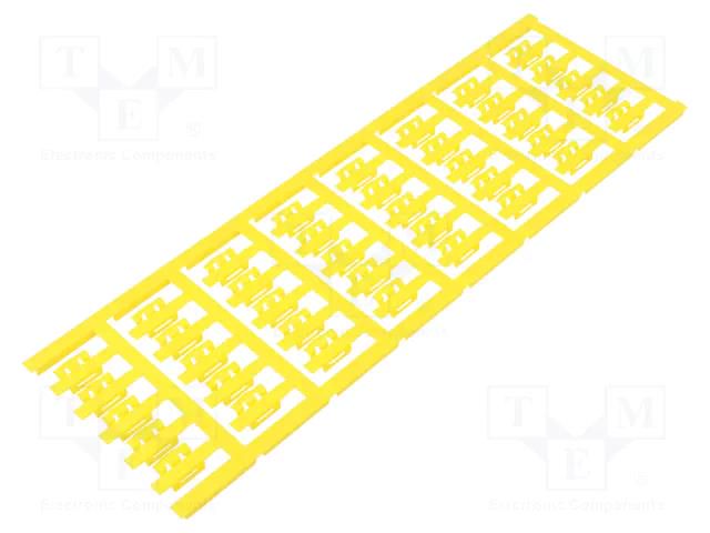 Markers; 2÷3.5mm; polyamide 66; yellow; -40÷100°C; snap fastener WEIDMÜLLER WM-1779080004