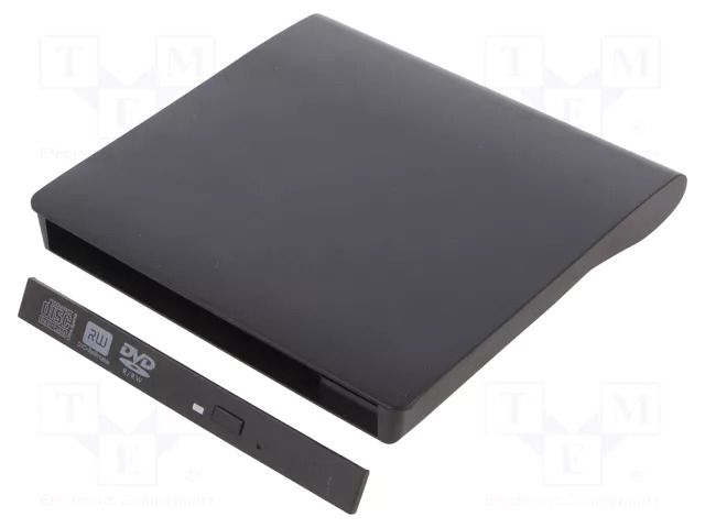 Optical Drive CD/DVD Enclosure; black; Features: PnP QOLTEC QOLTEC-51863