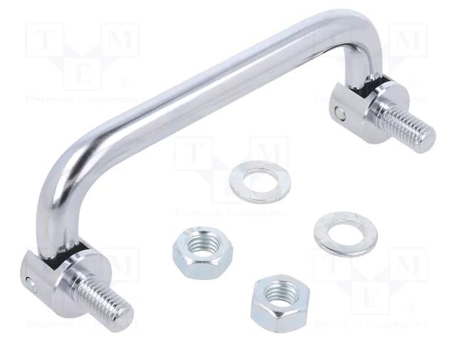 Holder; chromium plated steel; chromium plated; H: 34mm; L: 100mm MENTOR MR-286.6