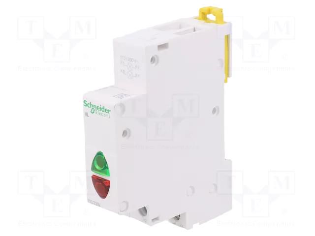 LED indicator; 110÷230VAC; for DIN rail mounting; ACTI9 SCHNEIDER ELECTRIC A9E18325