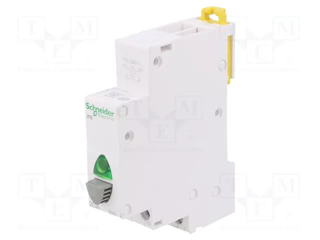 Module: pushbutton switch; 250VAC; 16A; for DIN rail mounting SCHNEIDER ELECTRIC A9E18036