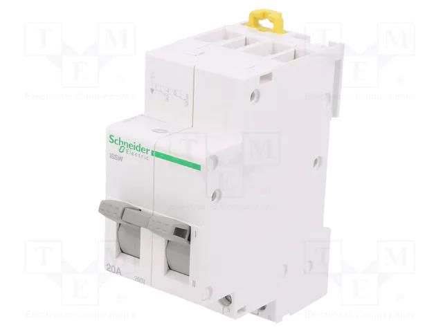 Module: pushbutton switch; 250VAC; 20A; IP20; Contacts: DPDT; ACTI9 SCHNEIDER ELECTRIC A9E18071