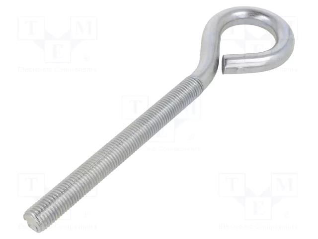 Hook; ring; steel; zinc; Thread len: 150mm; Overall len: 250mm DROMET D-HO16250