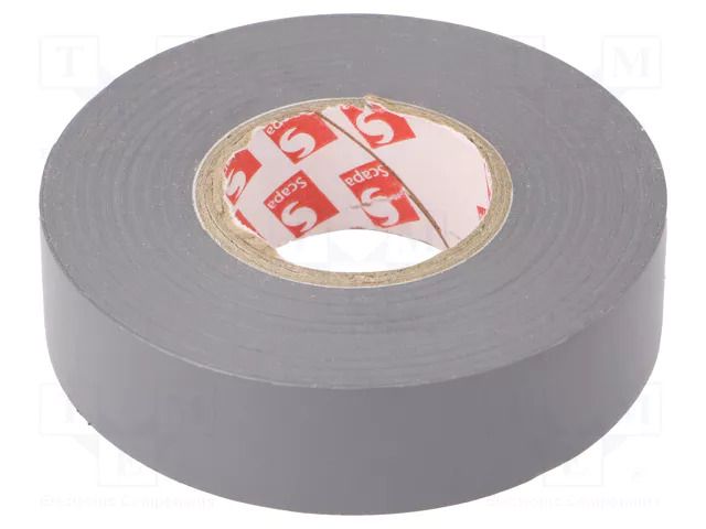 Tape: electrical insulating; W: 19mm; L: 25m; Thk: 0.15mm; grey; 170% SCAPA SCAPA-6022-19/25GY