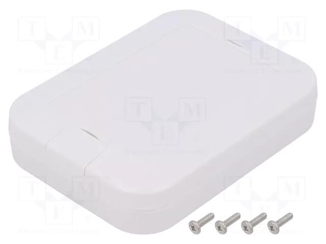 Enclosure: multipurpose; X: 75mm; Y: 100mm; Z: 22mm; WP; ASA; IP67 TAKACHI TKC-WP8-10-2G