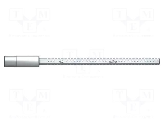 Socket; 6-angles,socket spanner; HEX 6mm; hexagonal 6mm; 150mm WIHA WIHA.08904