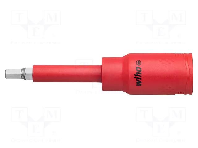 Socket; hex key,insulated,socket spanner; HEX 4mm; 1/2"; 1kV WIHA WIHA.43100