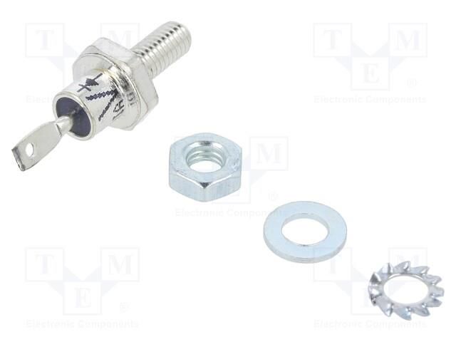 Diode: rectifying; 600V; 12A; anode to stud; DO203AA,DO4; 1.35V VISHAY VS-1N1206RA
