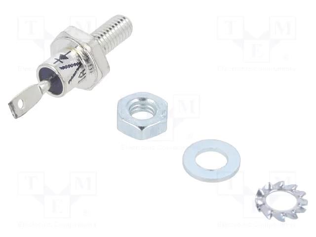 Diode: rectifying; 600V; 12A; anode to stud; DO203AA,DO4; 1.35V VISHAY VS-1N1206RA