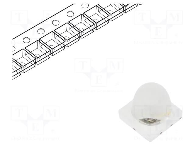 IR transmitter; 830÷850nm; transparent; P opt: 224÷450mW; 30° REFOND RF-E30A3-IRX-FS