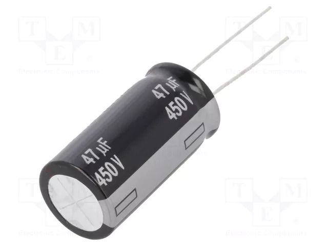 Capacitor: electrolytic; low ESR; THT; 47uF; 450VDC; Ø16x31.5mm PANASONIC EEUEE2W470