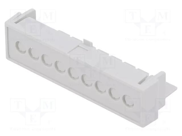 Terminals cover; grey; Holes no: 9; 5.08mm ITALTRONIC IT-P05030203T.BL